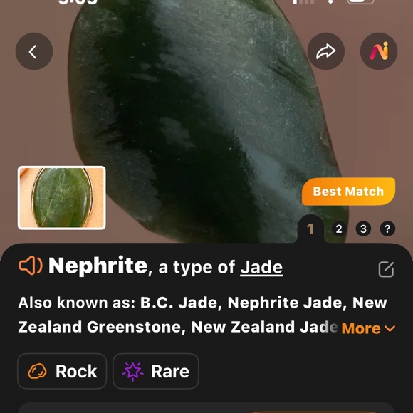 925 Sterling Silver Plated Nephrite Jade Crystal Large Green Oval Pendant - Picture 10 of 10